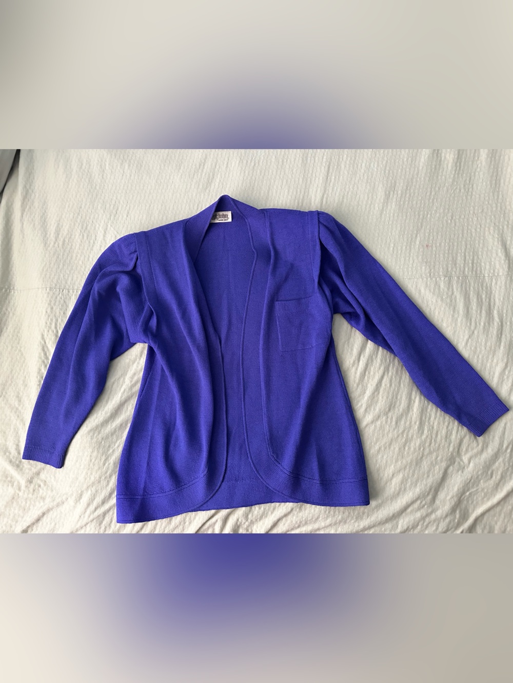 St. John by Marie purple knit jacket size 14